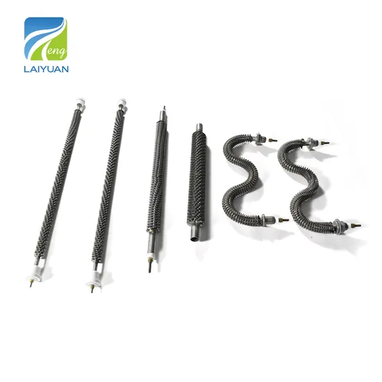 Tube de chauffage électrique à ailettes en acier inoxydable de type W