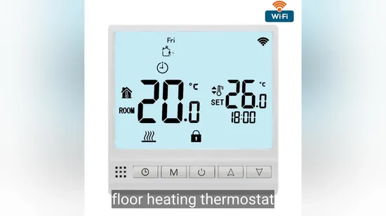 Contrôleur de température numérique avec écran LCD design Thermostat d'ambiance WiFi