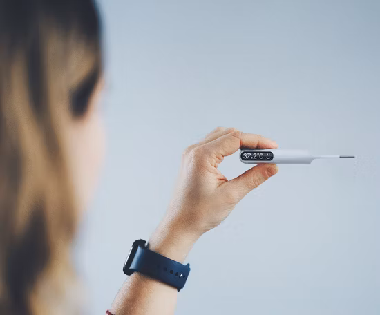 OIN médicale faite sur commande de thermomètre de bébé de front de Digital de contact infrarouge d'usine d'OEM non