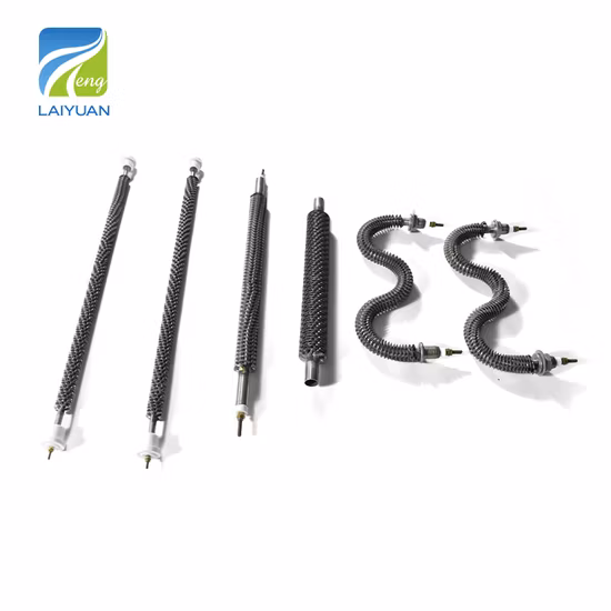Tube de chauffage électrique à ailettes en acier inoxydable de type W